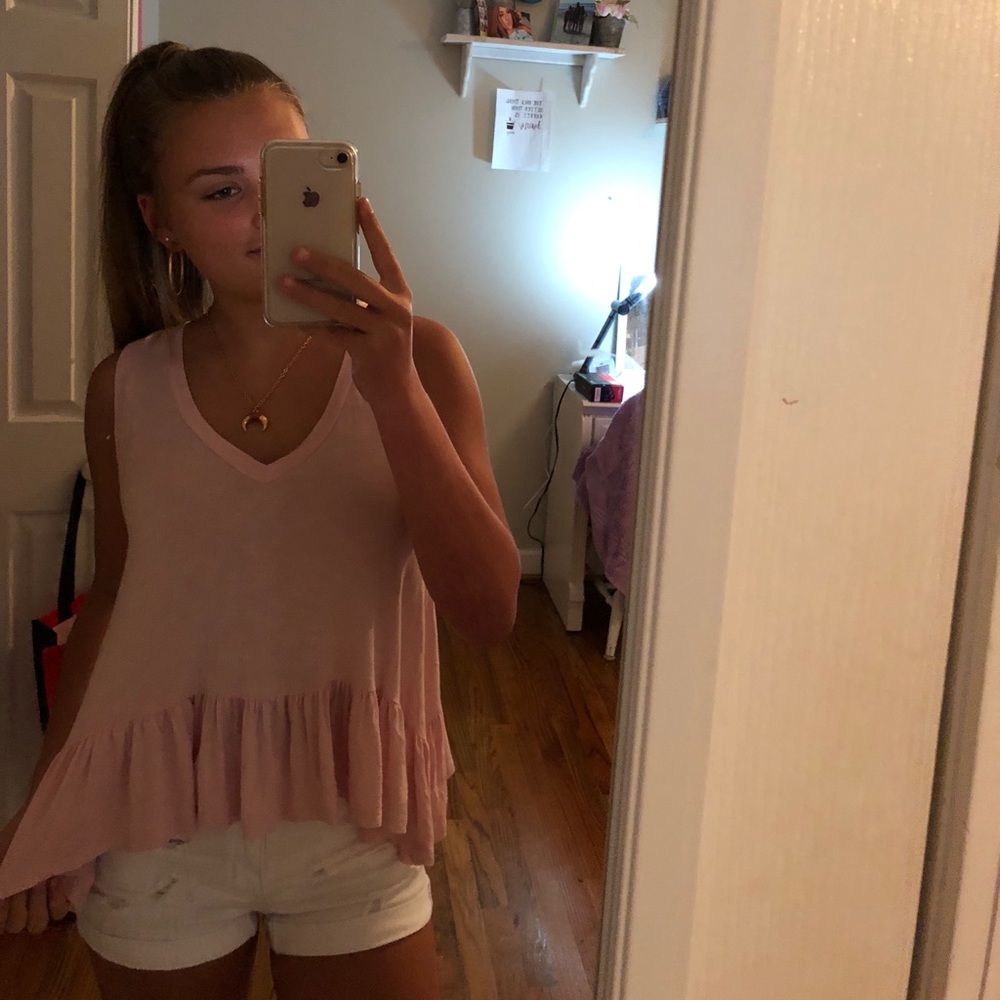 adorable baby doll style pink top